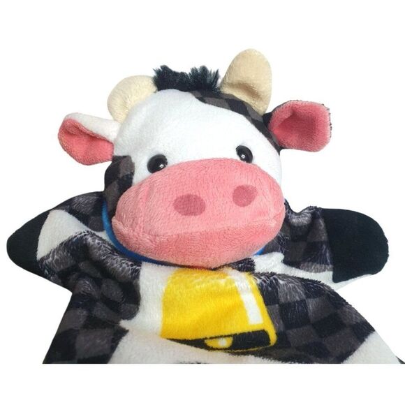 Melissa & Doug Hand Puppets 4 Farm Animal Plush Puppeteers Pig Cow Donkey Lamb - Picture 4 of 9
